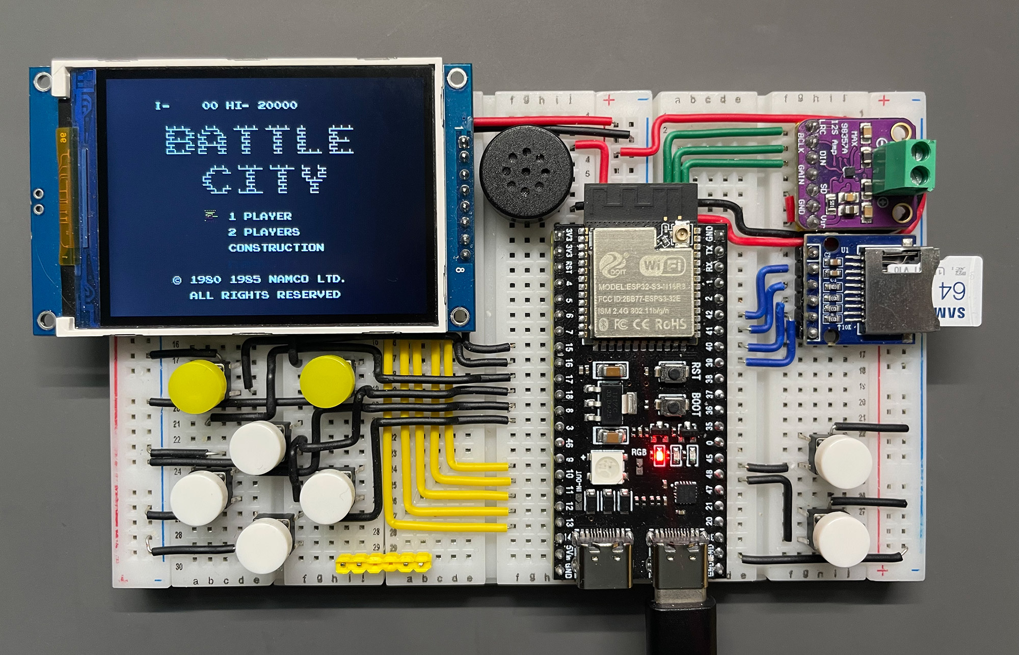 GameBox ESP32-S3 游戏盒子实物原型